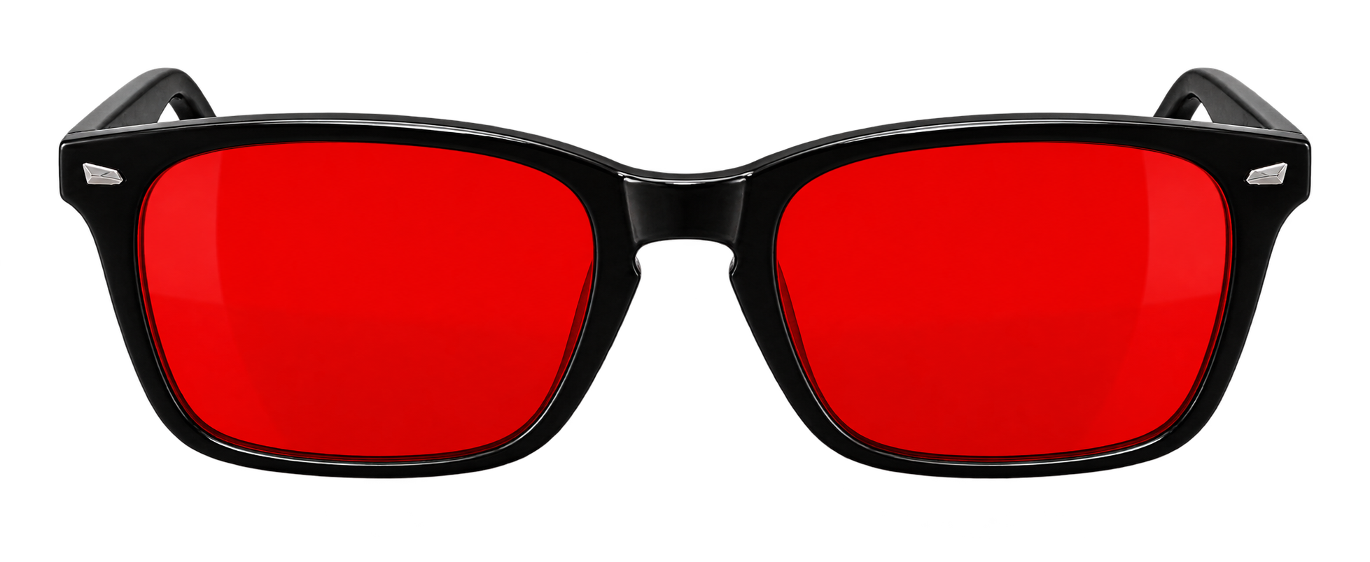 Red lens glasses